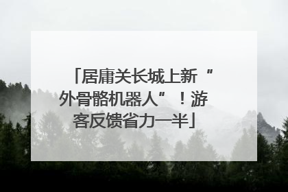 居庸关长城上新“外骨骼机器人”！游客反馈省力一半