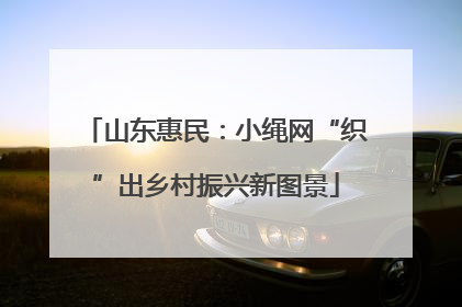 山东惠民：小绳网“织”出乡村振兴新图景