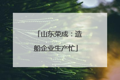 山东荣成：造船企业生产忙