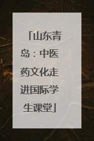山东青岛：中医药文化走进国际学生课堂