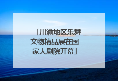 川渝地区乐舞文物精品展在国家大剧院开幕