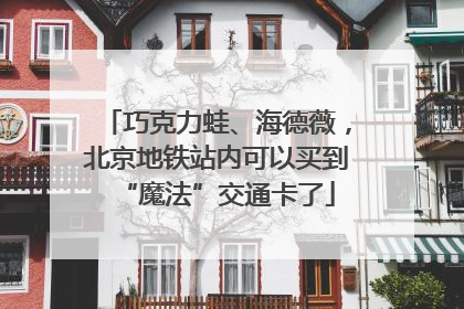 巧克力蛙、海德薇，北京地铁站内可以买到“魔法”交通卡了
