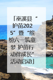 巫溪县“护苗2025”暨“缤纷六一筑童梦 护苗行动伴成长”活动启动