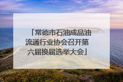 常德市石油成品油流通行业协会召开第六届换届选举大会