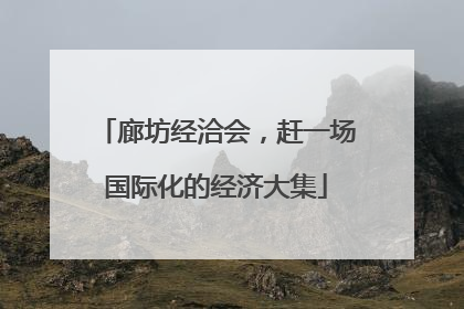 廊坊经洽会，赶一场国际化的经济大集