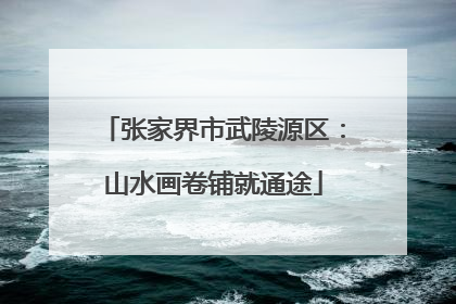 张家界市武陵源区：山水画卷铺就通途