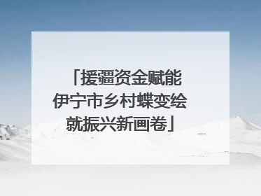 援疆资金赋能 伊宁市乡村蝶变绘就振兴新画卷