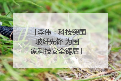 李伟：科技突围 玻纤先锋 为国家科技安全铸盾