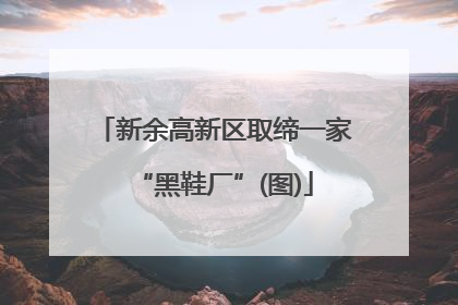 新余高新区取缔一家“黑鞋厂”(图)