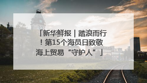 新华鲜报｜踏浪而行！第15个海员日致敬海上贸易“守护人”