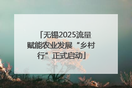 无锡2025流量赋能农业发展“乡村行”正式启动