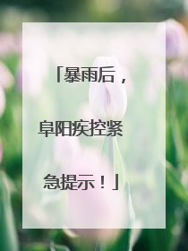 暴雨后，阜阳疾控紧急提示！
