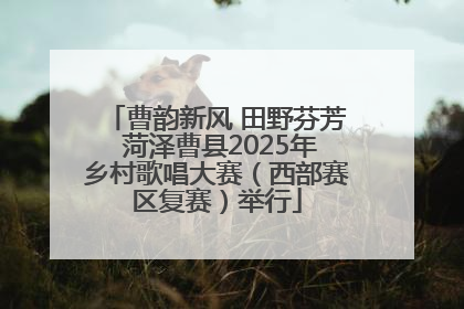 曹韵新风 田野芬芳 菏泽曹县2025年乡村歌唱大赛（西部赛区复赛）举行