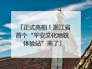 正式亮相！浙江省首个“平安文化地铁体验站”来了