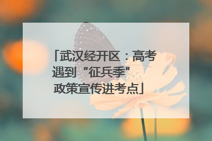 武汉经开区：高考遇到“征兵季”  政策宣传进考点