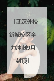 武汉外校新城校区全力冲刺9月封顶