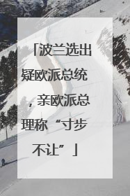 波兰选出疑欧派总统，亲欧派总理称“寸步不让”