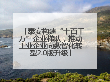 泰安构建“十百千万”企业梯队，推动工业企业向数智化转型2.0版升级