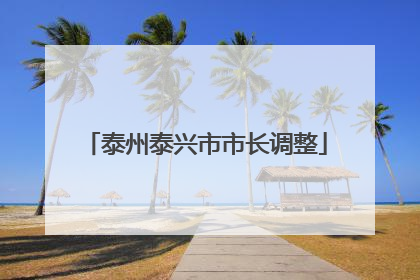 泰州泰兴市市长调整