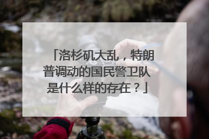 洛杉矶大乱，特朗普调动的国民警卫队是什么样的存在？
