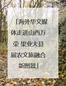 海外华文媒体走进山西万荣 果业大县展农文旅融合新图景