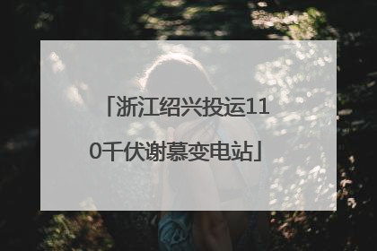 浙江绍兴投运110千伏谢慕变电站