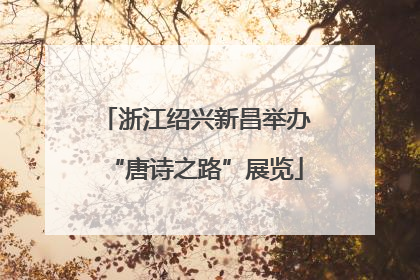 浙江绍兴新昌举办“唐诗之路”展览