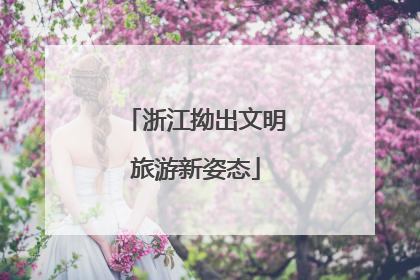 浙江拗出文明旅游新姿态