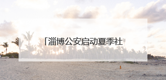 淄博公安启动夏季社会治安清查行动 当好平安“守夜人”