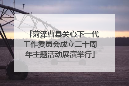 菏泽曹县关心下一代工作委员会成立二十周年主题活动展演举行