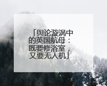 舆论漩涡中的英国航母：既要修浴室，又要无人机