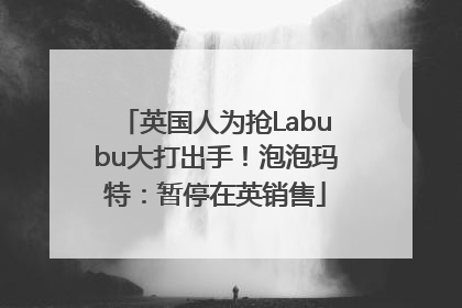 英国人为抢Labubu大打出手！泡泡玛特：暂停在英销售