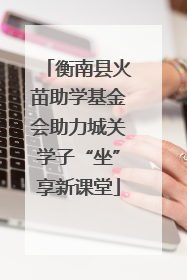 衡南县火苗助学基金会助力城关学子“坐”享新课堂