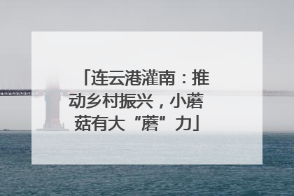 连云港灌南：推动乡村振兴，小蘑菇有大“蘑”力