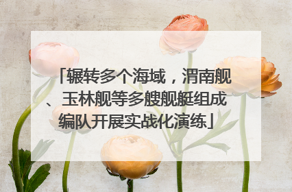 辗转多个海域，渭南舰、玉林舰等多艘舰艇组成编队开展实战化演练