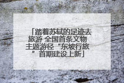 踏着苏轼的足迹去旅游 全国首条文物主题游径“东坡行旅”首期建设上新