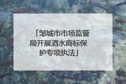 邹城市市场监管局开展酒水商标保护专项执法