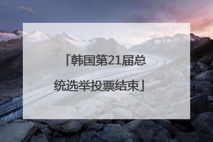 韩国第21届总统选举投票结束