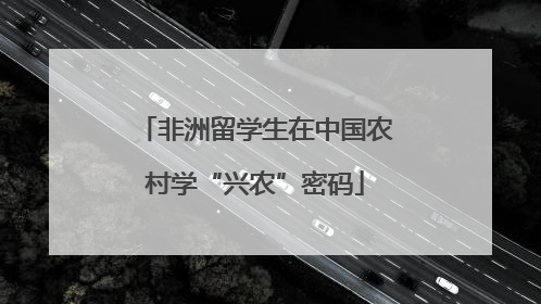 非洲留学生在中国农村学“兴农”密码