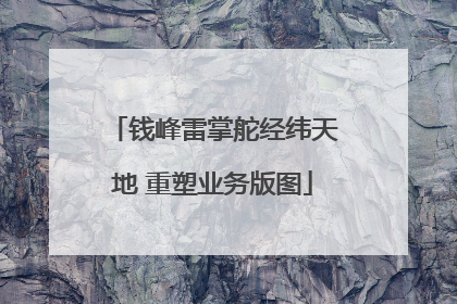 钱峰雷掌舵经纬天地 重塑业务版图