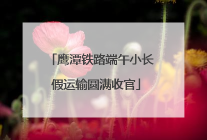 鹰潭铁路端午小长假运输圆满收官