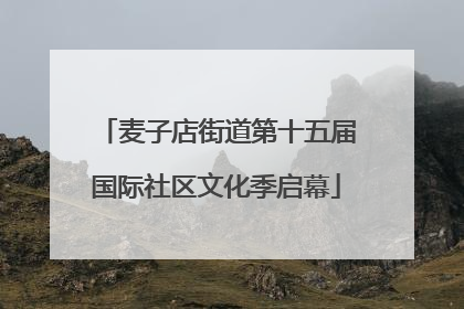 麦子店街道第十五届国际社区文化季启幕