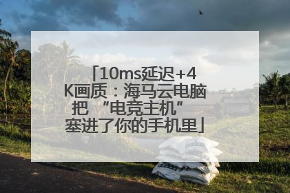 10ms延迟+4K画质：海马云电脑把 “电竞主机” 塞进了你的手机里