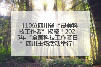 10位四川省“最美科技工作者”揭晓！2025年“全国科技工作者日”四川主场活动举行