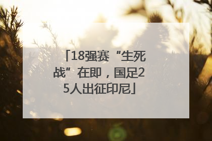 18强赛“生死战”在即，国足25人出征印尼
