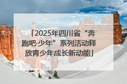 2025年四川省“奔跑吧·少年”系列活动释放青少年成长新动能
