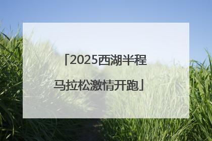 2025西湖半程马拉松激情开跑