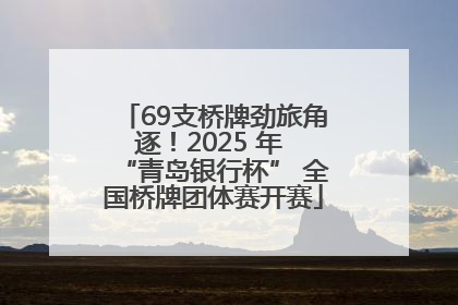 69支桥牌劲旅角逐！2025 年 “青岛银行杯” 全国桥牌团体赛开赛
