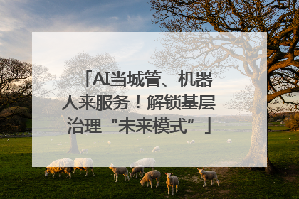 AI当城管、机器人来服务！解锁基层治理“未来模式”