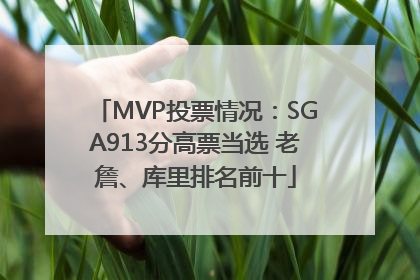 MVP投票情况：SGA913分高票当选 老詹、库里排名前十